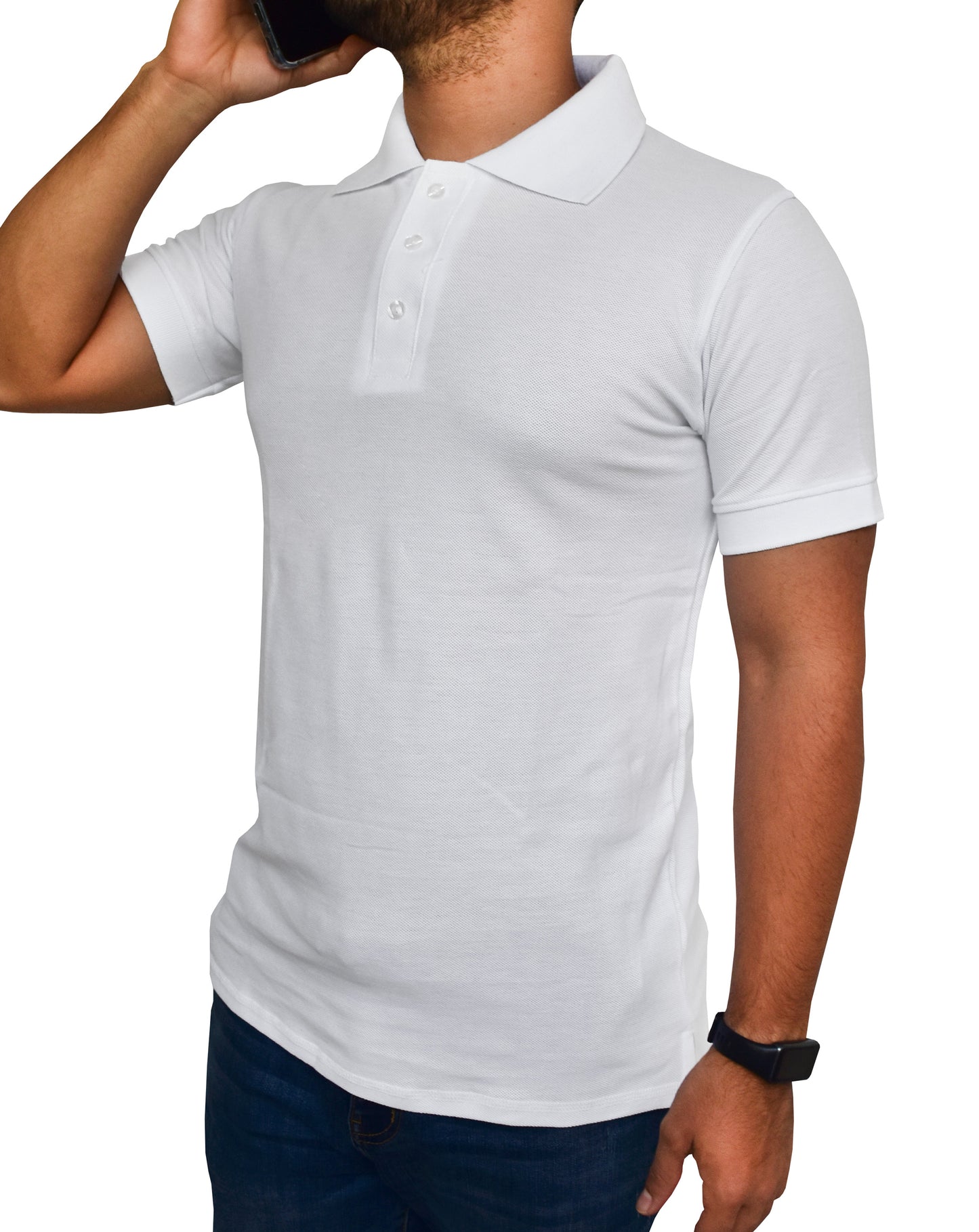 Playera Tipo Polo Para Caballero Cuello Sport 100% Poliester #A107