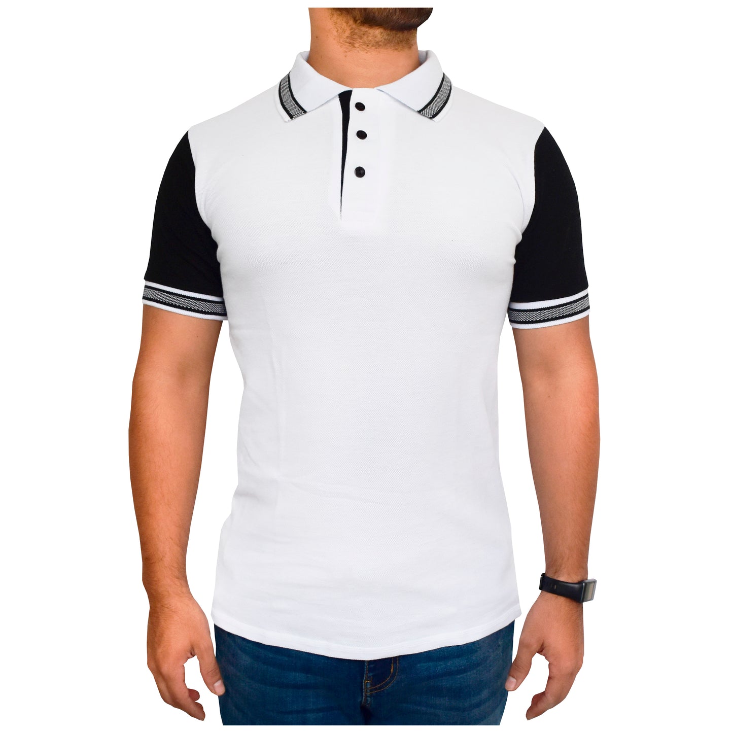 Playera Tipo Polo Para Caballero Cuello Sport #A109