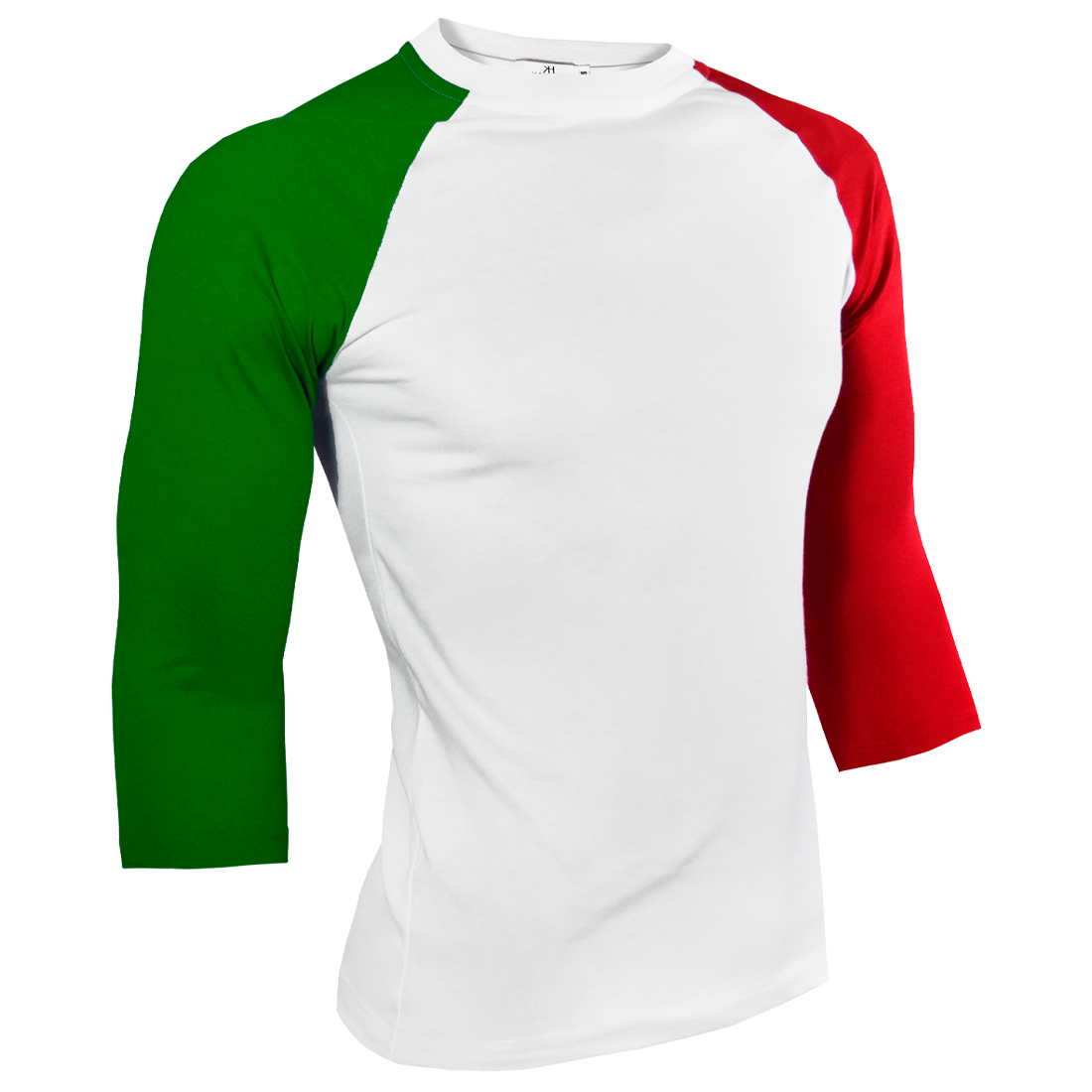 Playera Beisbolera Manga 3/4 Manga Ranglan Mangas Diferente Color #A015