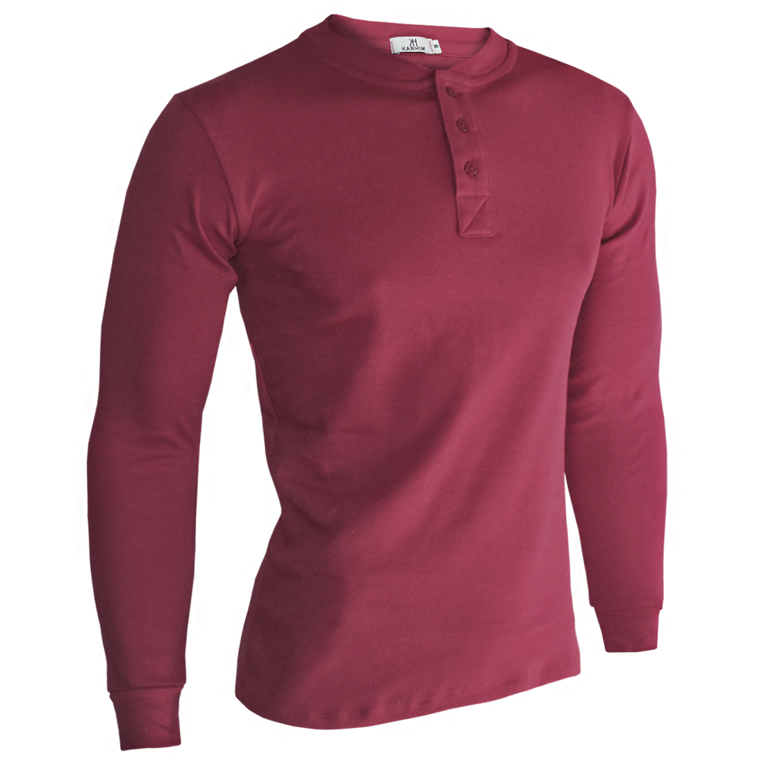 Playera Henley Con Botones Lisa #A056
