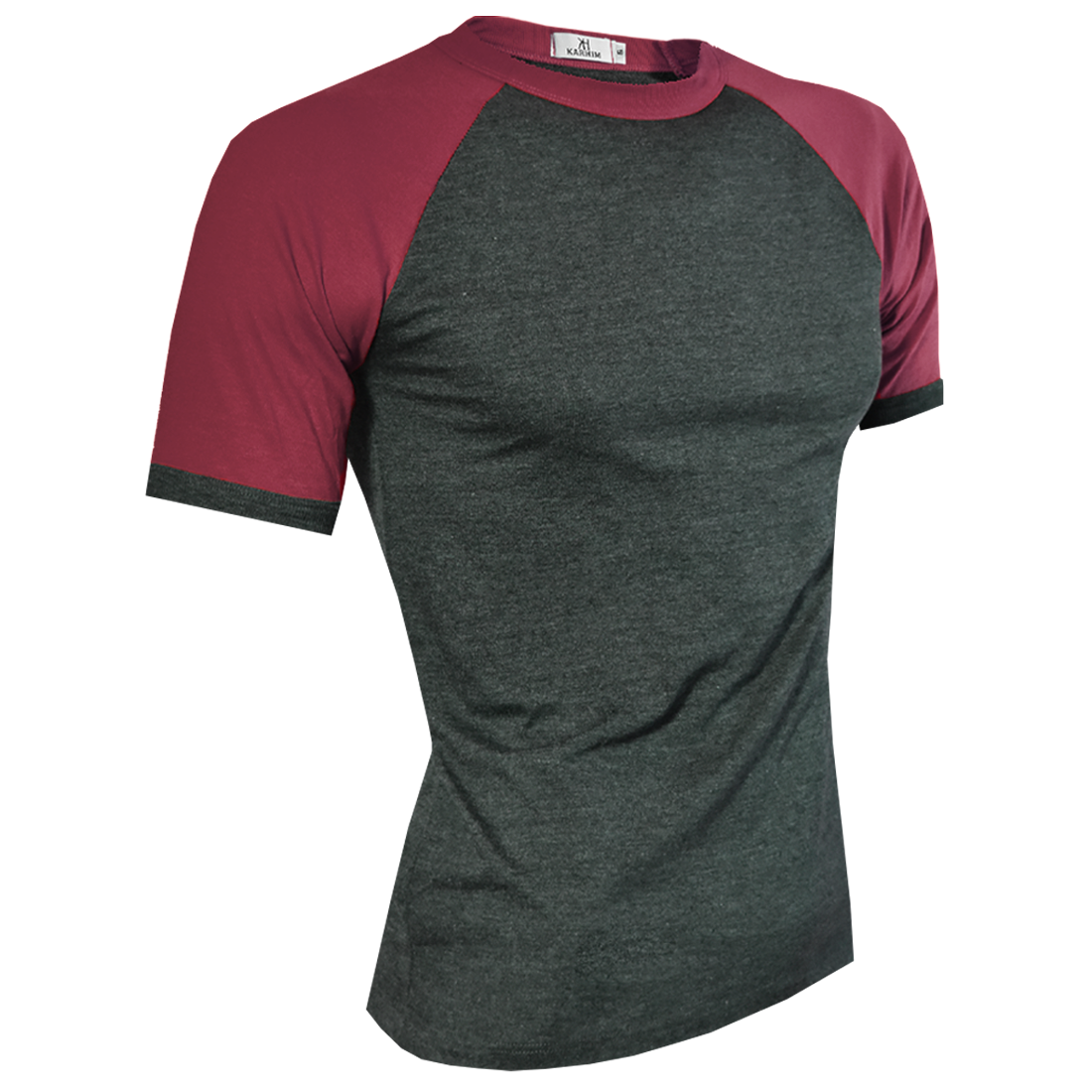 Playera Manga Ranglan Manga Corta Lisa Torso Oxford #A058