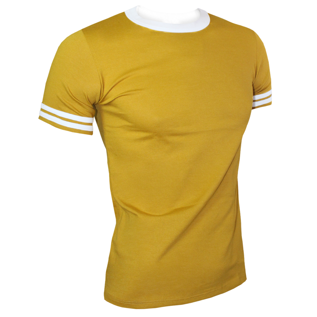 Playera Manga Corta Con Tiras En Manga #A069