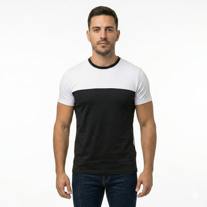 Playera Hombre Manga Corta Cuello Redondo 100% POL #A086