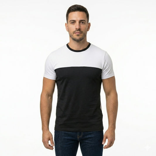 Playera Hombre Manga Corta Cuello Redondo 100% POL #A086