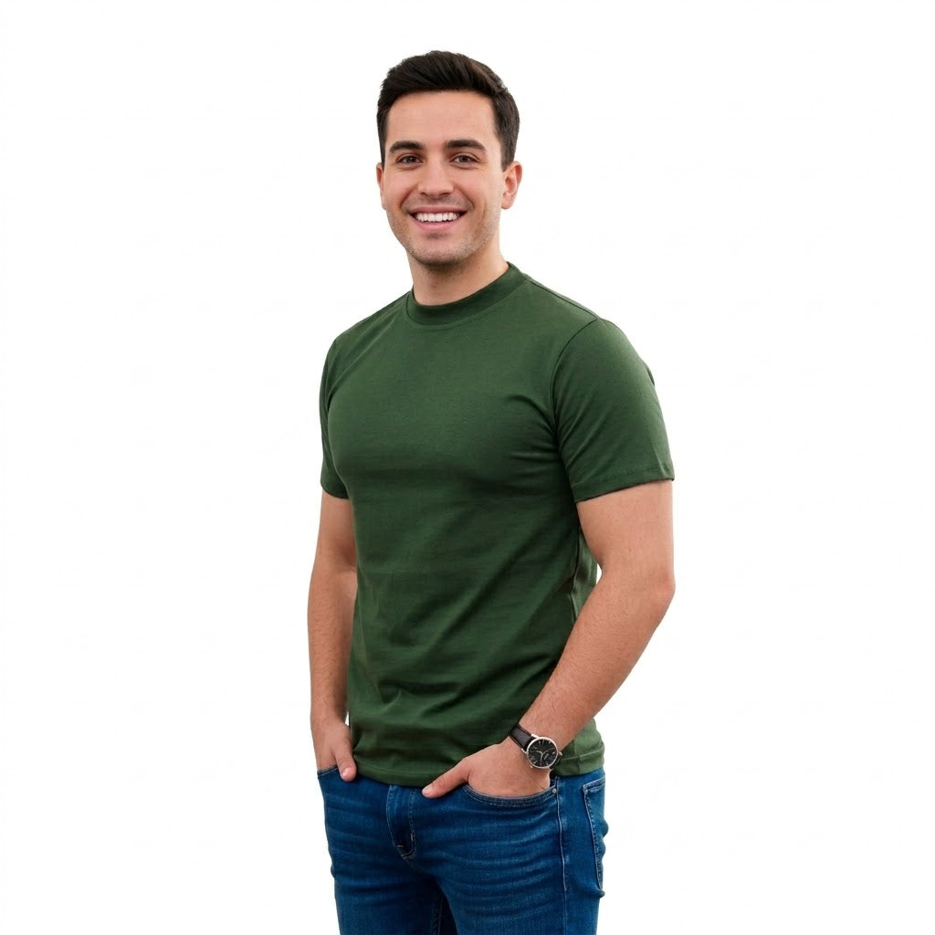 Playera Cuello Redondo Lisa Ideal Para Estampar#A016