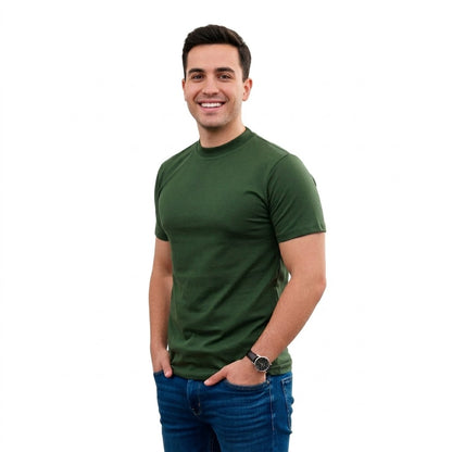 Playera Cuello Redondo Lisa Ideal Para Estampar#A016