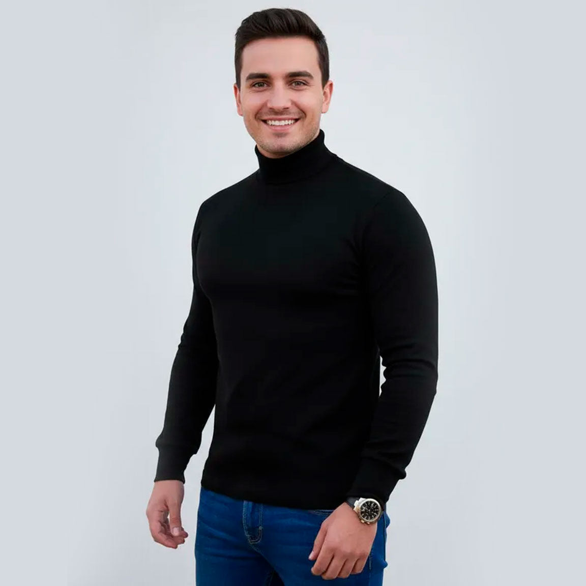 Playera Cuello De Tortuga Para Caballero #A001