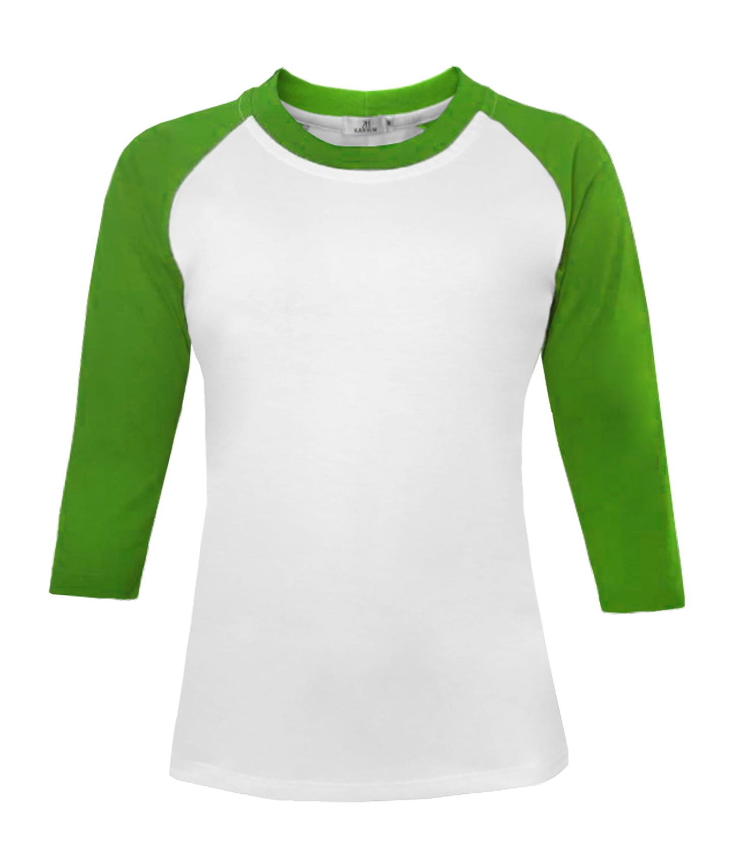 Playera Para Dama Manga Ranglan Manga 3/4 Lisa – Torso Blanco #D008