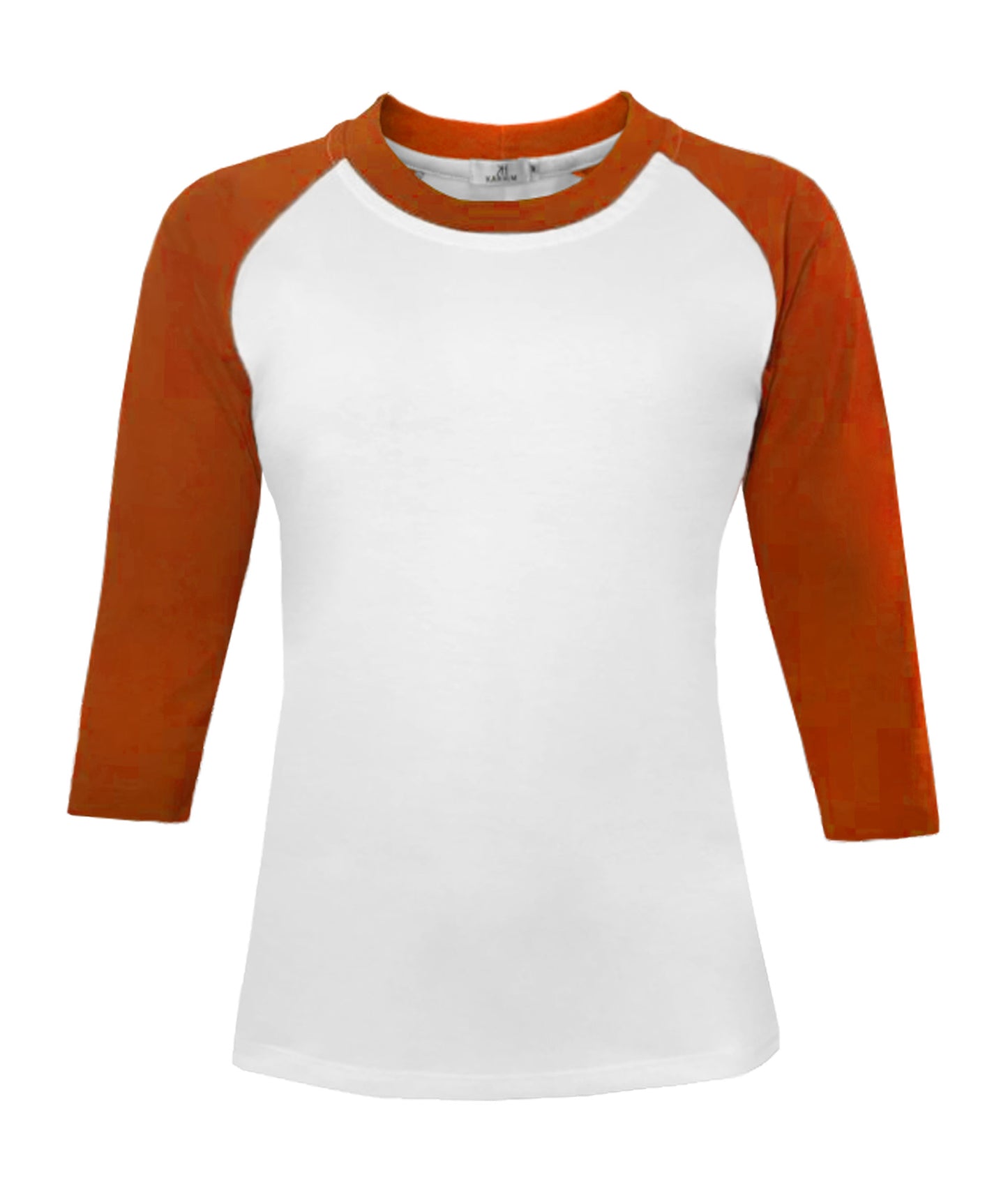 Playera Para Dama Manga Ranglan Manga 3/4 Lisa – Torso Blanco #D008