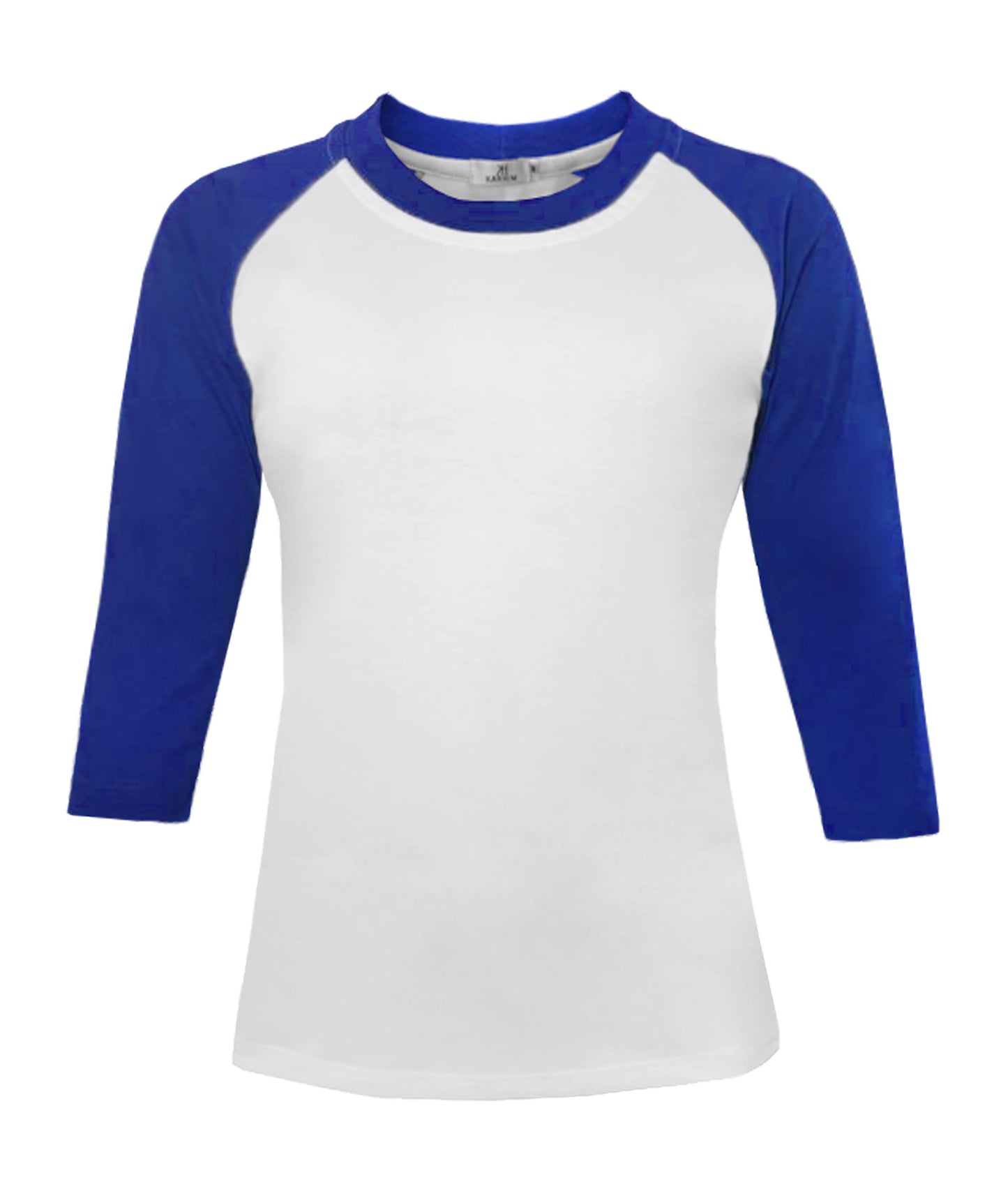 Playera Para Dama Manga Ranglan Manga 3/4 Lisa – Torso Blanco #D008