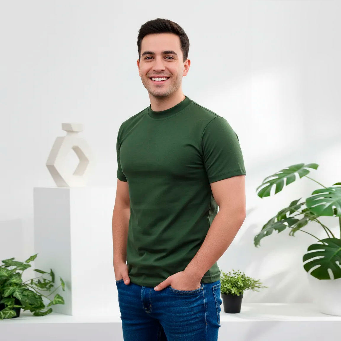 Playera Cuello Redondo Lisa Ideal Para Estampar#A016