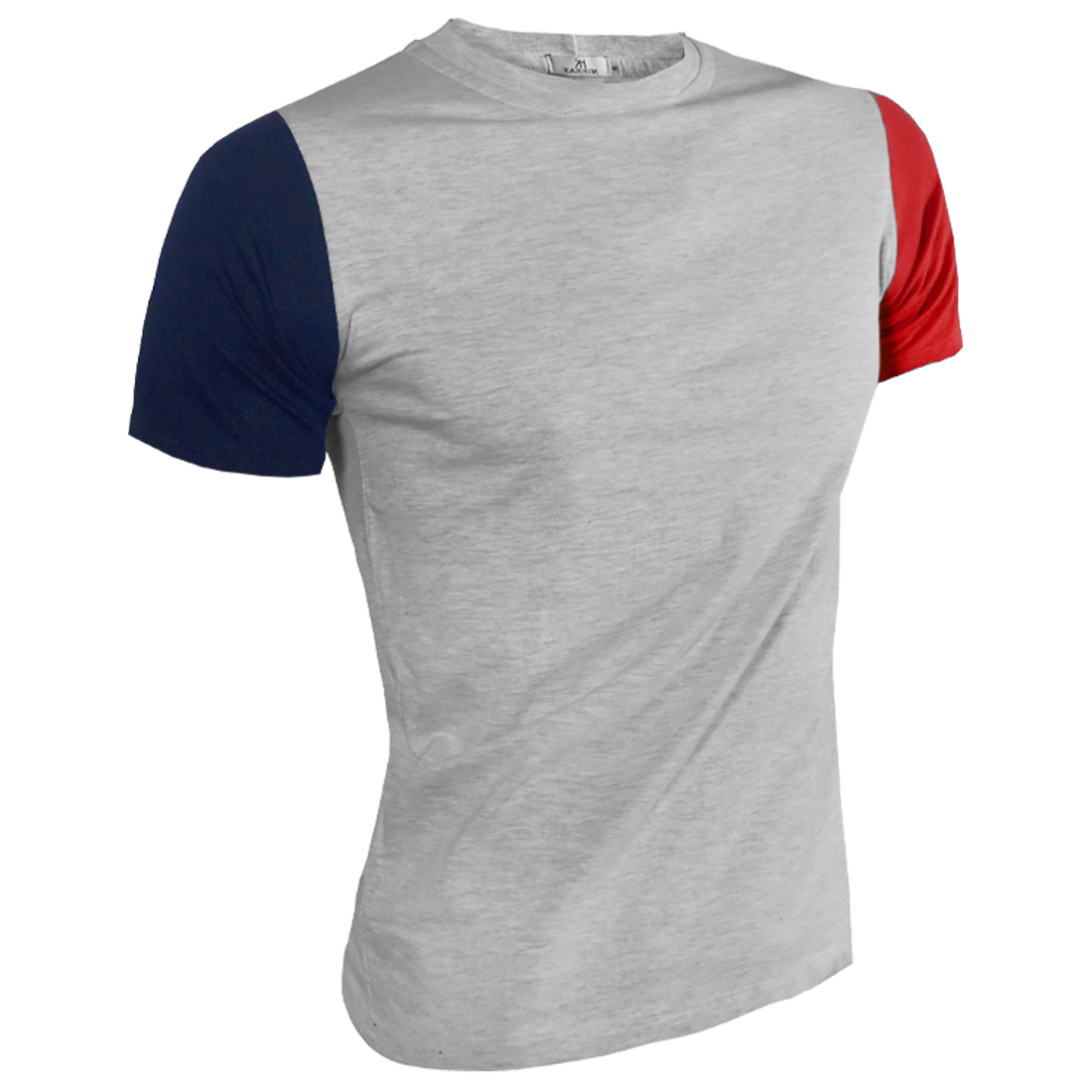 Playera Cuello Redondo Manga Corta Combinada A045