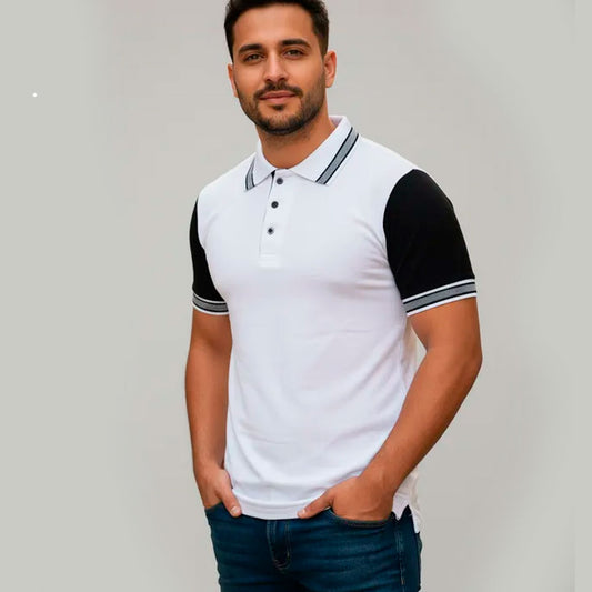 Playera Tipo Polo Para Caballero Cuello Sport #A109