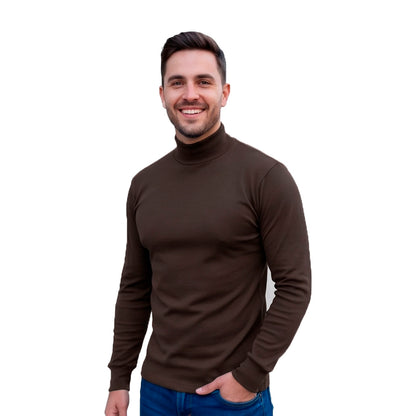 Playera Cuello Alto Lisa Para Caballero #A025