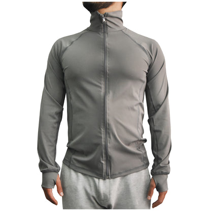 Chamarra Deportiva Cuello Alto Con Cierre Licra #A316