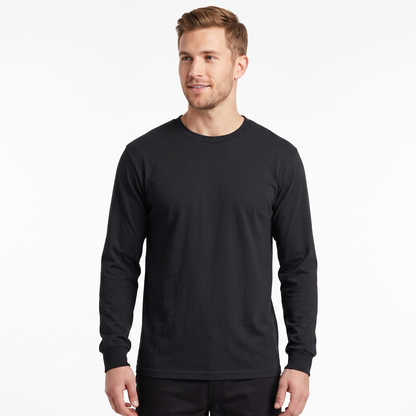 Playera Manga Larga Lisa de Shifon Con Puños #A135
