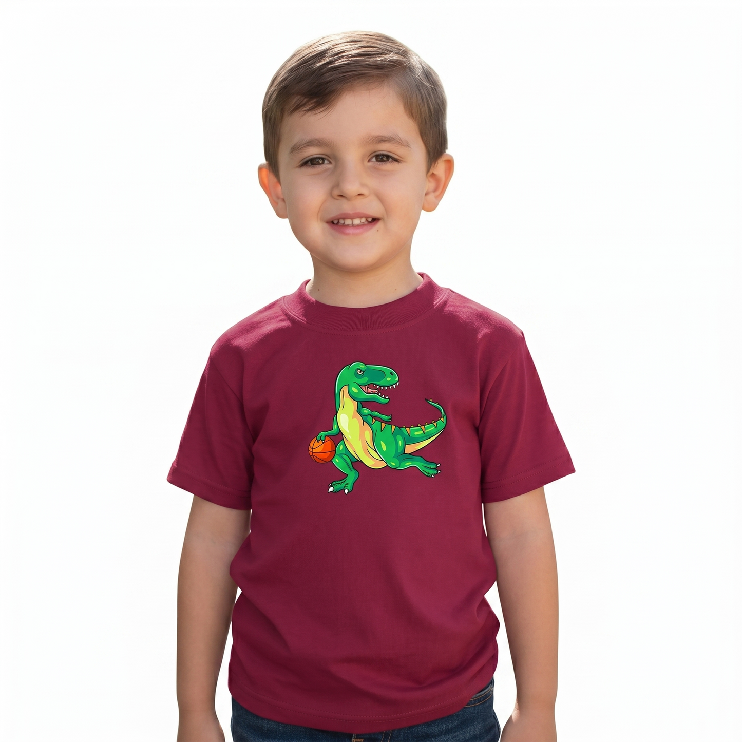 Playera Dinosaurios Para Niño Manga Corta #K016-D004