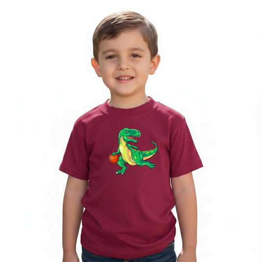Playera Dinosaurios Para Niño Manga Corta #K016-D004