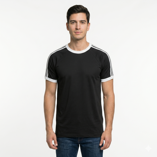 Playera Manga Ranglan Manga Corta Con Tiras En Hombros #A034