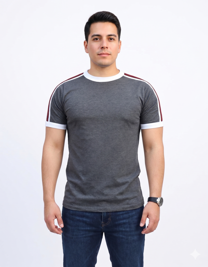Playera Manga Corta Con Tiras En Hombros #A083