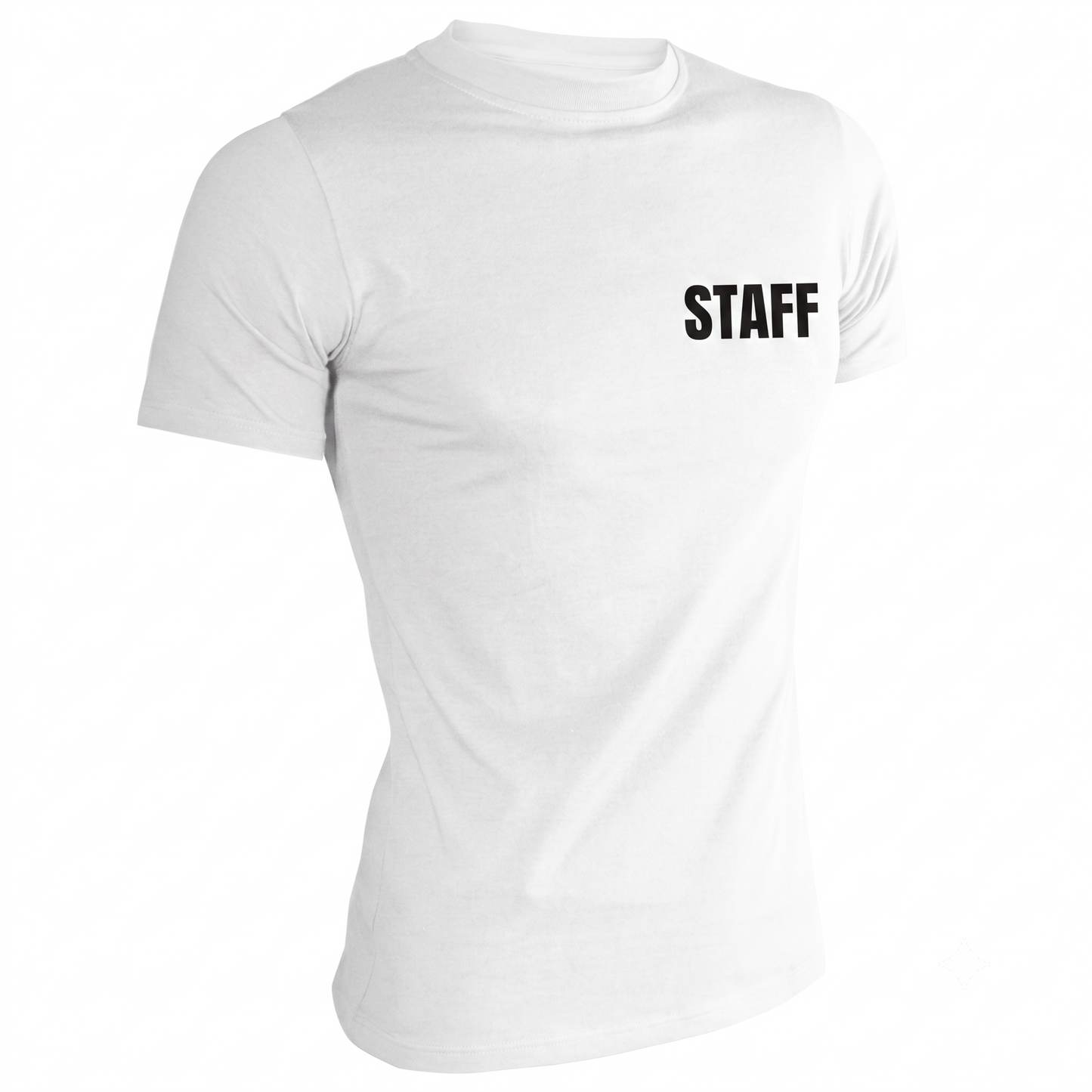 Playera Para Staff Cuello Redondo Estampada #A016