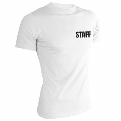 Playera Para Staff Cuello Redondo Estampada #A016