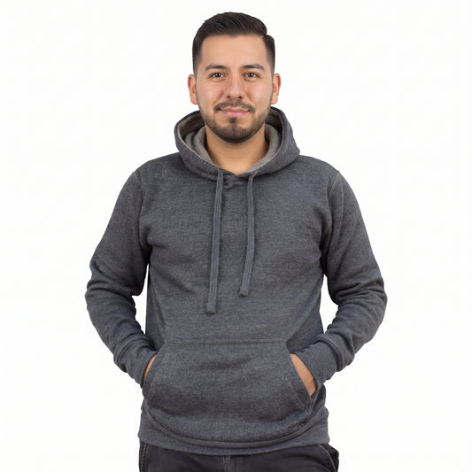 Sudadera Hombre Hoodie Cerrada Capucha Gorra Oxford #A312