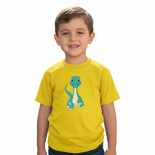 Playera Dinosaurios Para Niño Manga Corta #K016-D001