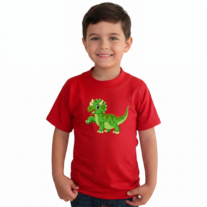 Playera Dinosaurios Para Niño Manga Corta #K016-D002