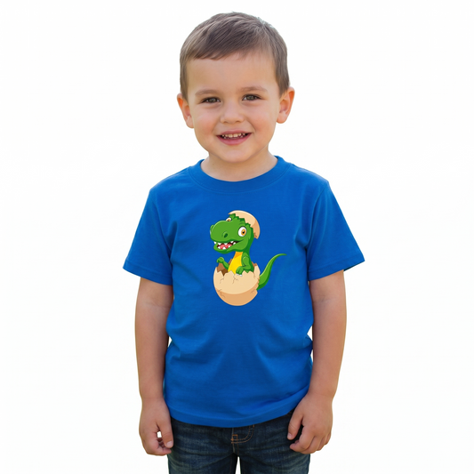 Playera Dinosaurios Para Niño Manga Corta #K016-D003