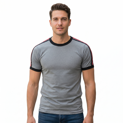 Playera Manga Corta Con Tiras En Hombros #A083