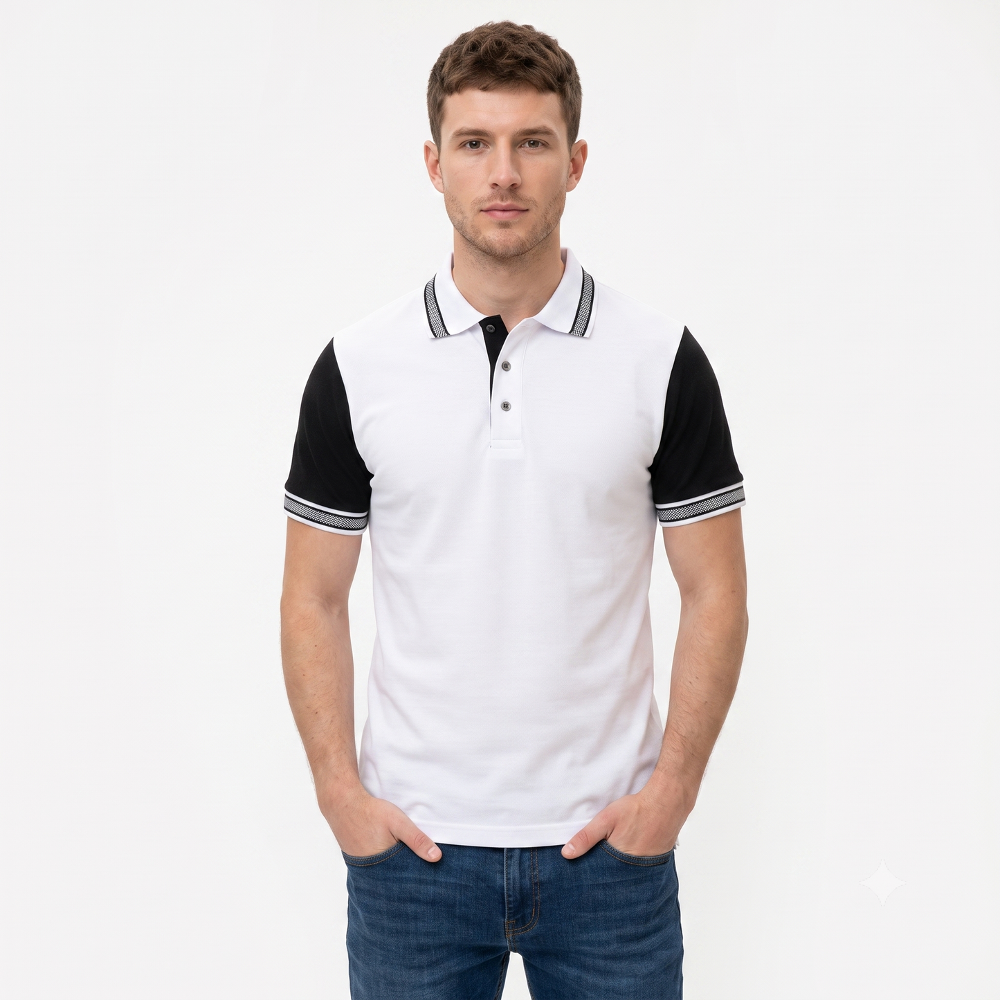 Playera Tipo Polo Para Caballero Cuello Sport #A109