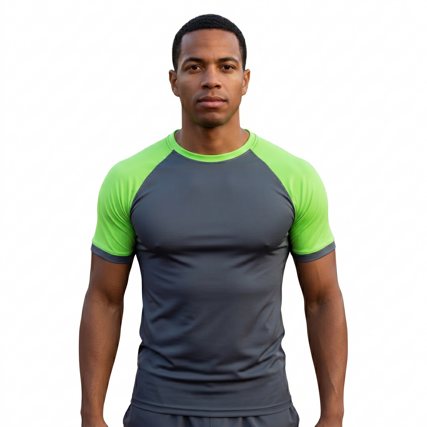 Playera Deportiva Manga Ranglan 100% Poliester #A075