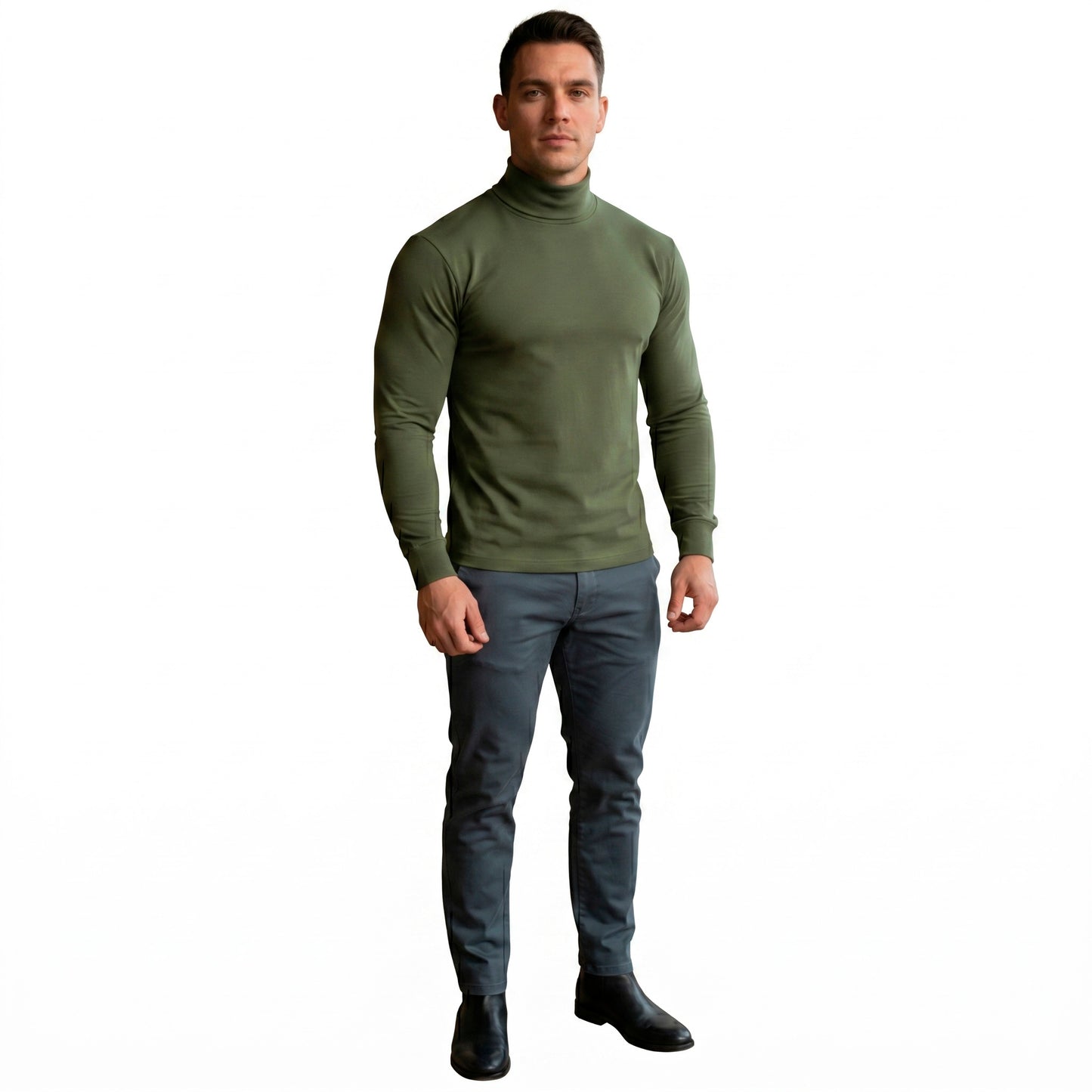 Playera Cuello De Tortuga Para Caballero #A001