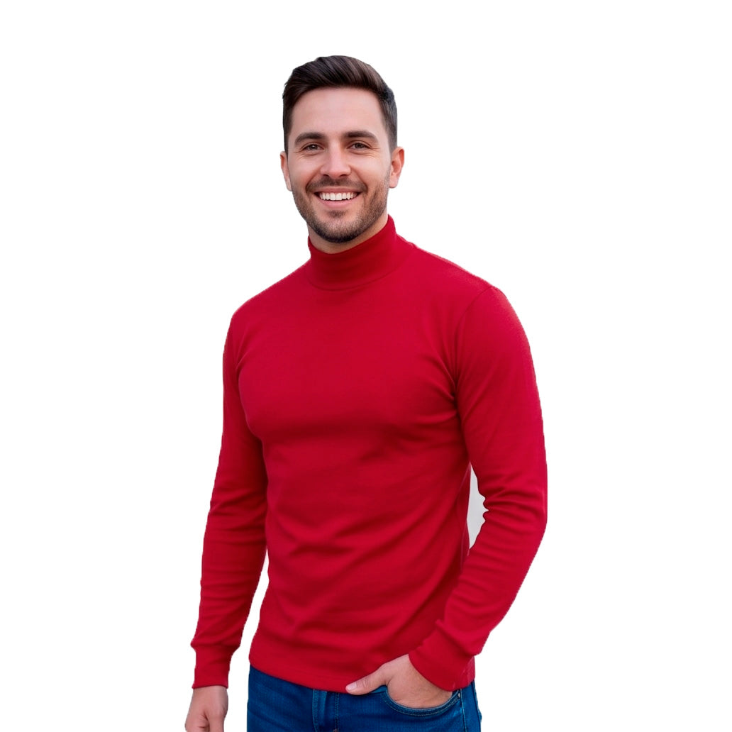 Playera Cuello Alto Lisa Para Caballero #A025