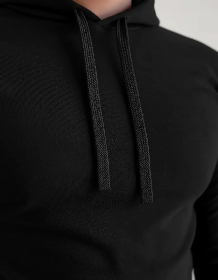 Playera Hombre Con Gorro Manga Larga #A085