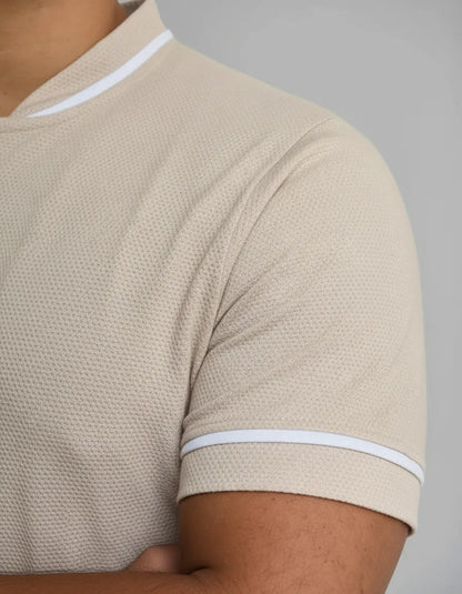 Playera con Cierre Manga Corta #A117