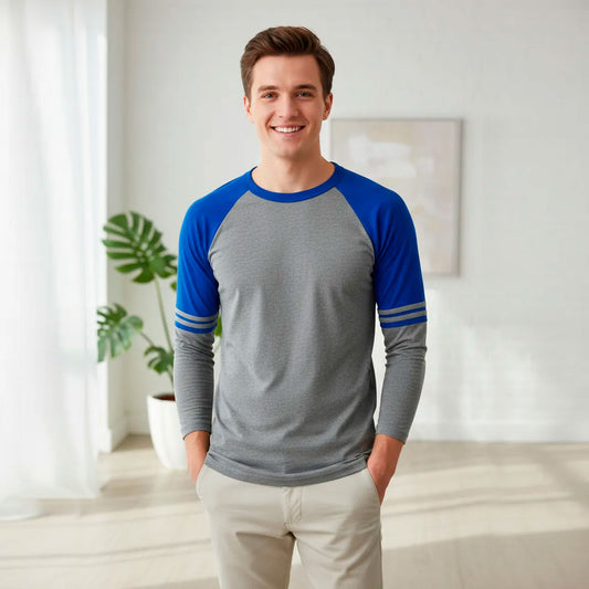 Playera Manga Ranglan Con Líneas En Manga #A064