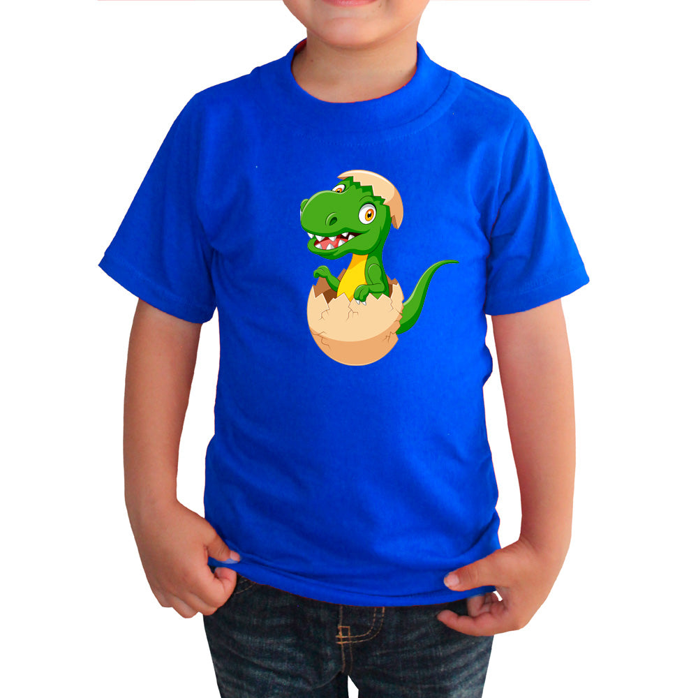 Playera Dinosaurios Para Niño Manga Corta #K016-D003