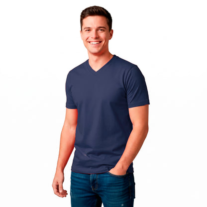 Playera Cuello V Lisa Ideal Para Estampar#A018