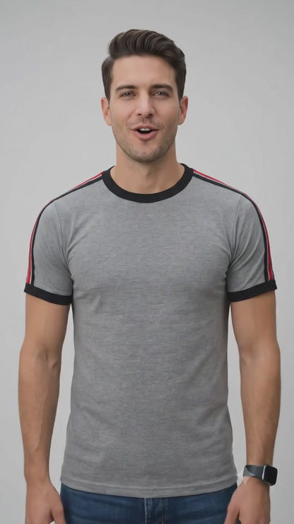 Playera Manga Corta Con Tiras En Hombros #A083