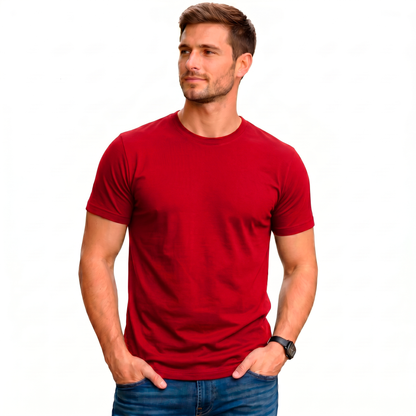 Playera Cuello Redondo Lisa Ideal Para Estampar#A016