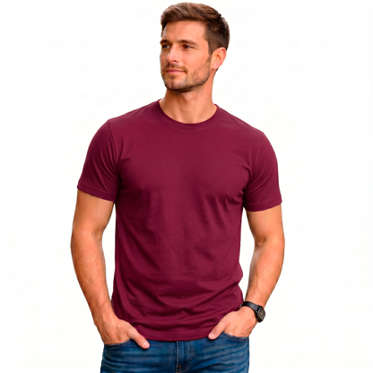 Playera Cuello Redondo Lisa Ideal Para Estampar#A016